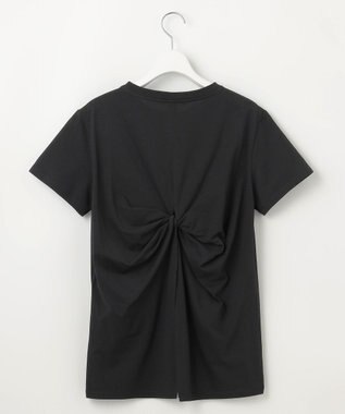 23区 【SLOW/一部店舗限定】MVSコットン バックデザイン Tシャツ ブラック系