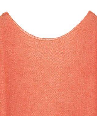 YECCA VECCA 袖シャーリングシアーニット Orange