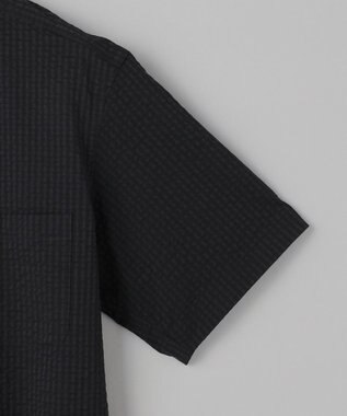 GOTAIRIKU リラックスシルエット【高通気性/吸水速乾】ドッツエアー クールマックスサッカーシャツ ブラック/26年新色