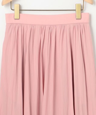 組曲 S 【WEB限定】ギャザーライトデシン スカート ピンク系