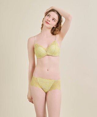 une nana cool 【リニューアル】364ブラ レース MADE WITH LIBERTY FABRIC ライトベージュ