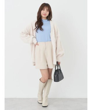 earth music&ecology テレコリブメローハイネックインナー Sax