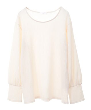 Green Parks ＳＥＴ２点チュールビスチェ＋表面感プルオーバー Orange