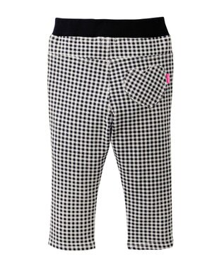 MIKI HOUSE HOT BISCUITS 【80-120cm】 ストレッチシンプルパンツ 黒×白