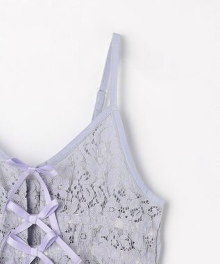 ANY KIDS 【2点セット】Tシャツ×レース キャミソールチュニック ホワイト