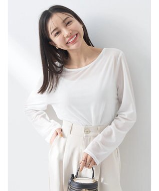 earth music&ecology シアーカットプルオーバー Off White