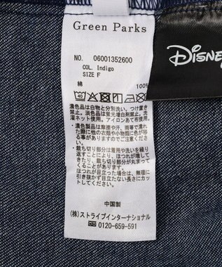 Green Parks ミッキー＆フレンズ／花柄デニムシャツ Indigo