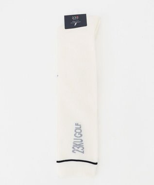 23区GOLF 【WOMEN】ロゴ ハイソックス ホワイト系