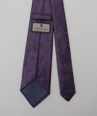 GOTAIRIKU GOTAIRIKU別注【MANTERO/マンテロ】ネクタイ_ペイズリー パープル系8