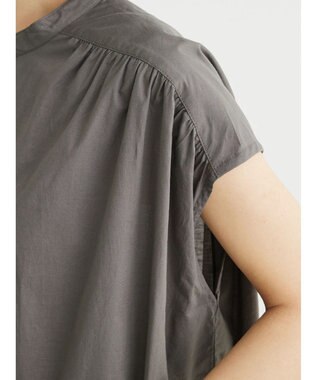 Green Parks ・Ｐｅｔｉｔ　Ｆｌｅｕｒ　カラーシャツワンピース Charcoal Gray