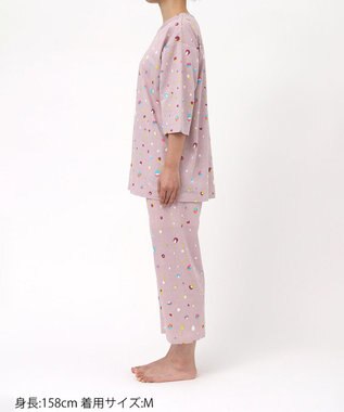 tsumori chisato SLEEP ツモリチサト パジャマ 7分袖 長袖 8分丈 綿100%(本体) 天竺素材 レディース UDT259 /ワコール ピンク