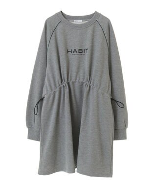 CRAFT STANDARD BOUTIQUE ライン入りロゴチュニック Gray Mixture