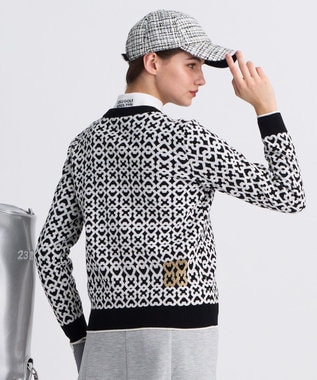 【WOMEN】モノグラムジャガードセーター