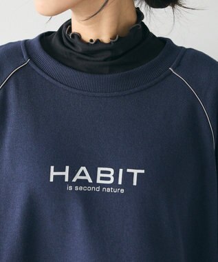 CRAFT STANDARD BOUTIQUE ライン入りロゴチュニック Navy