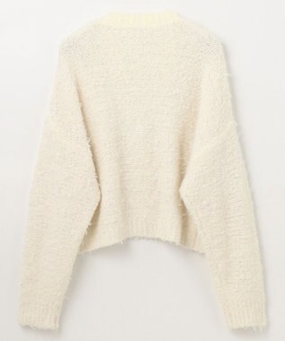 GRACE CONTINENTAL ツイーディーリボンヤーンカーディガン キナリ