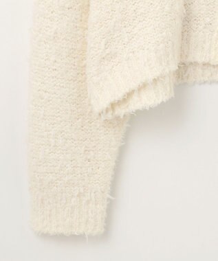 GRACE CONTINENTAL ツイーディーリボンヤーンカーディガン キナリ