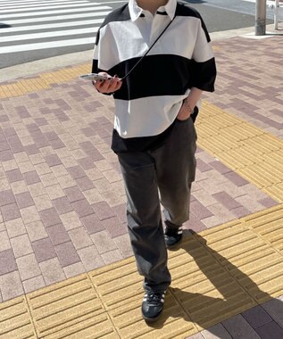 WEGO ビッグラガーシャツ ブラック