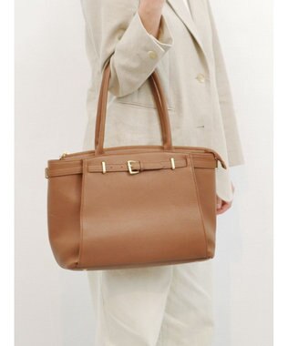 UNBILLION 【テレビ ドラマ着用アイテム】ペルケ perche / WEB限定牛革ソフトA4ベルトトート ブラウン