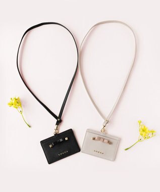TOCCA TINY RIBBON ID HOLDER IDホルダー ブラック系