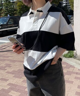 WEGO ビッグラガーシャツ ブラック