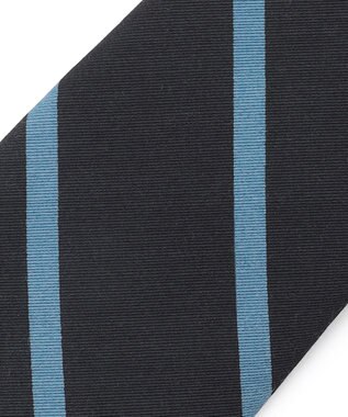 J.PRESS MEN ハンドプリントポプリンレジメンタル ネクタイ ブラック系1