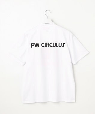 PW CIRCULUS 【吸水速乾 / UV遮蔽率99% UVカット / ストレッチ】【MEN】アニマルグラフィックモックT ゴルフ ホワイト系
