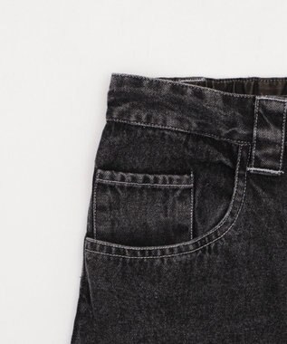 WEGO 【ユニセックス着用YD/ウエスト調整可/MLサイズ展開】グラフィックデニムパンツ デニムブラックソノタ