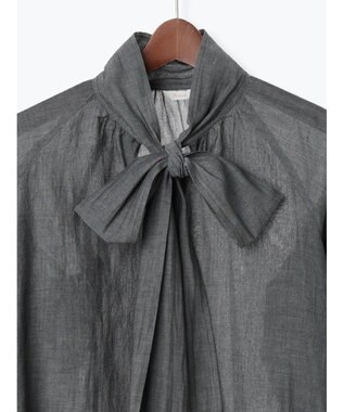 Te chichi シアーデニムボウタイブラウス ブラック