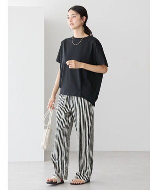 AMERICAN HOLIC 接触冷感裾タックカットプルオーバー Black