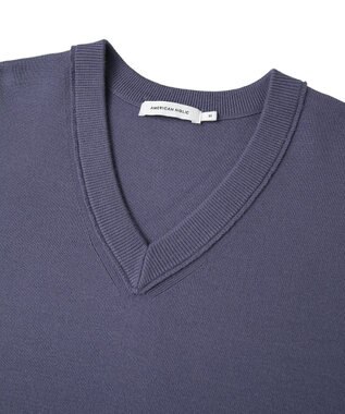 AMERICAN HOLIC バイパチVネックニットプルオーバー Purple