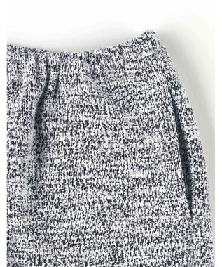 une nana cool 【綿混】カジュアルスラブツィード 長袖開襟パジャマ ブラック系