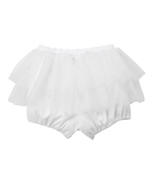 MIKI HOUSE HOT BISCUITS 【70-90cm】 スカート付ブルマ 白