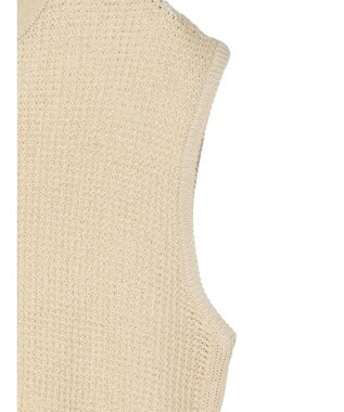 Green Parks ざっくりメッシュニットチュニック Beige