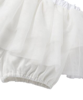 MIKI HOUSE HOT BISCUITS 【70-90cm】 スカート付ブルマ 白