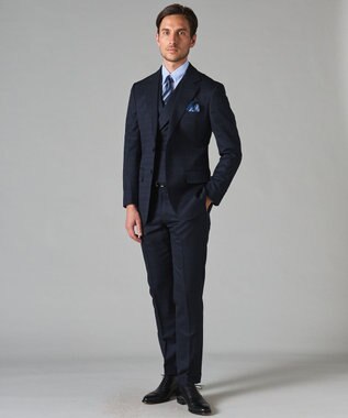 GOTAIRIKU 春夏向け【形態安定】SUMMERPREMIUMPLEATS_ボタンダウン 長袖ドレスシャツ サックスブルー系