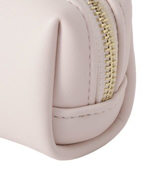 Maison de FLEUR パールビジュー合皮リボンロングポーチ Pink