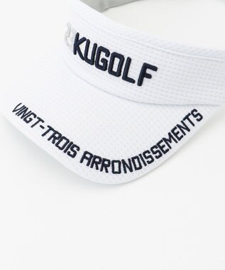 23区GOLF 【UNISEX】ポケッタブル  バイザー ホワイト系