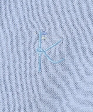 組曲 KIDS 【110-140㎝】リボンカラー カーディガン サックスブルー系