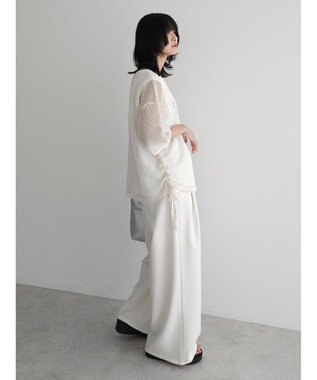 Green Parks ＳＥＴ２点　メッシュ＋ノースリーブロゴプルオーバー Ivory