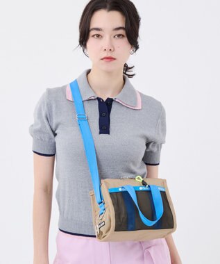 LeSportsac MSGM METRO XBODY/メトロカーキ/ブルー