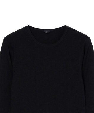 JOSEPH 【WEB&OUTLET限定・洗える】ストレッチシルク　ラウンドネックニット Black