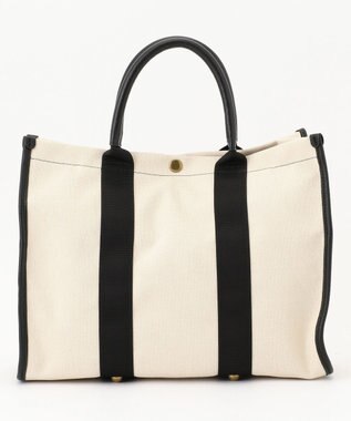 LA BAGAGERIE クラシックヨコナガトート ブラック×ナチュラル