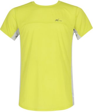 CW-X 【UNISEX】 CW-X ランニングシャツ メッシュ素材 涼しい着ごこち 大穴メッシュ仕様(脇下) スポーツウェア 半袖 3分袖 ユニセックス DLR165 /ワコール イエロー