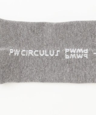 PW CIRCULUS 【WOMEN】【土踏まずをサポート】ロゴポイント ハイソックス グレー系