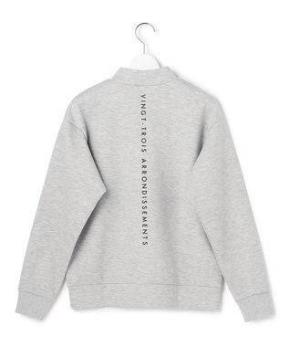23区GOLF 【WOMEN】エンボスロゴダンボールモックネック ライトグレー系