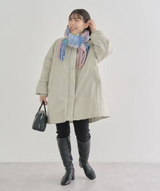 Green Parks 裏起毛ストレッチスキニーパンツ Black