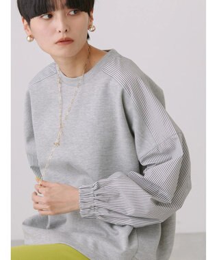 AMERICAN HOLIC イージーケア異素材ポンチプルオーバー Light Gray Mixture