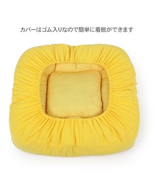 PET PARADISE スヌーピー 75周年 クッション 小型犬 イエロー
