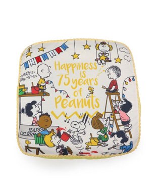 PET PARADISE スヌーピー 75周年 クッション 小型犬 イエロー