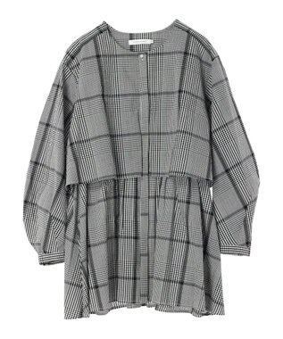 AMERICAN HOLIC サッカーワントーンティアードチュニック Gingham Check